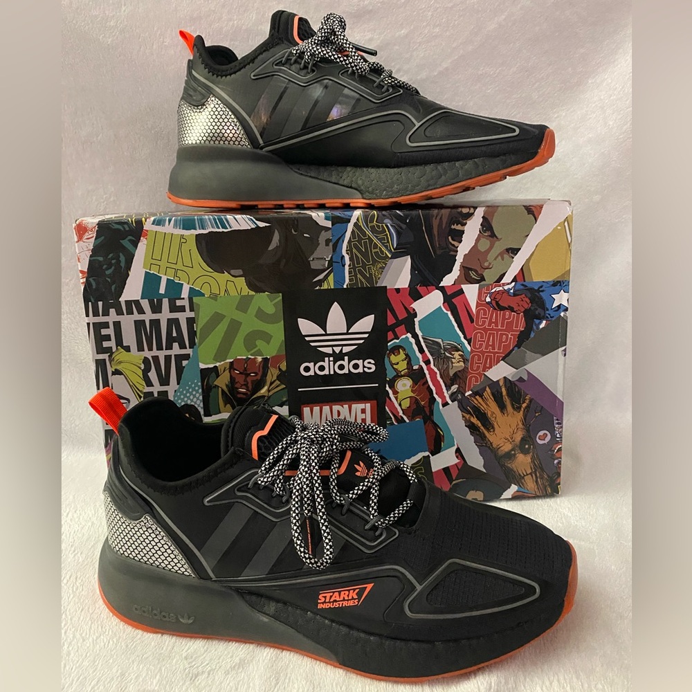 adidas Black & Orange Stark Industries Runner Sneakers